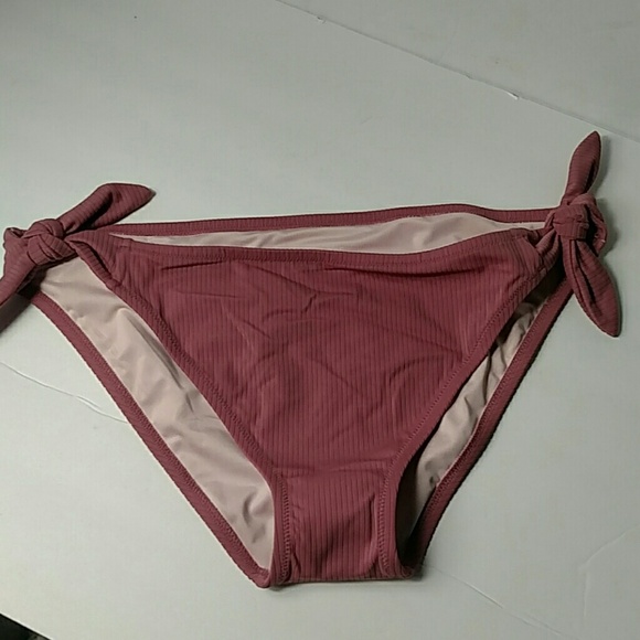 NWOT Shade & Shore Hipster Ribbed Tie Side Bottom - Picture 3 of 6